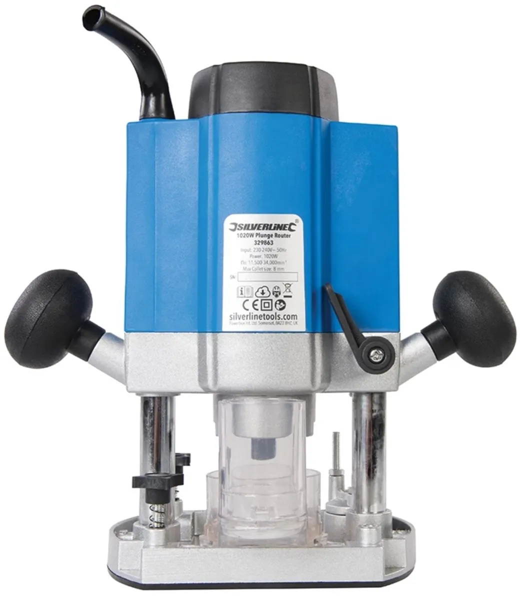 Silverline 1020W Bovenfrees 1/4" - Variabele snelheid