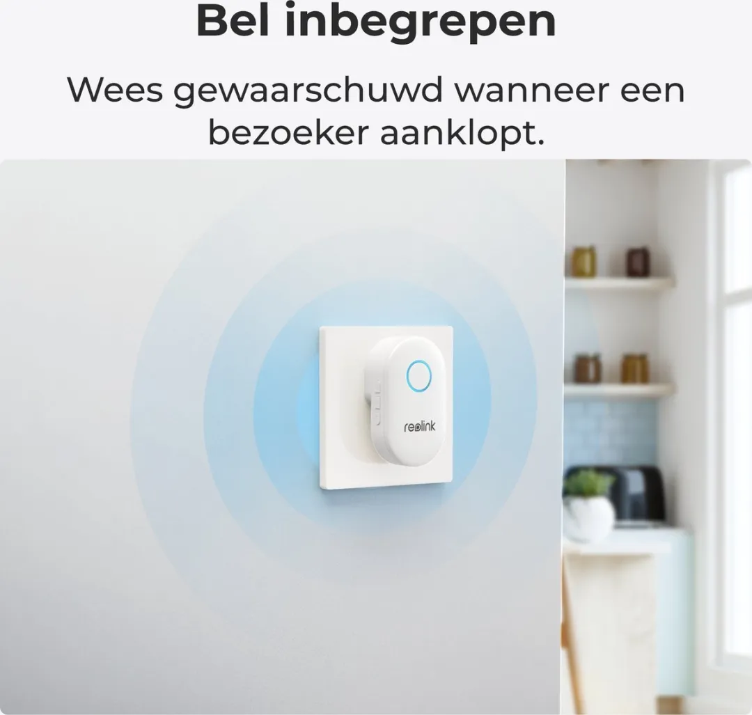Reolink 2K Video Deurbel PoE - Wit