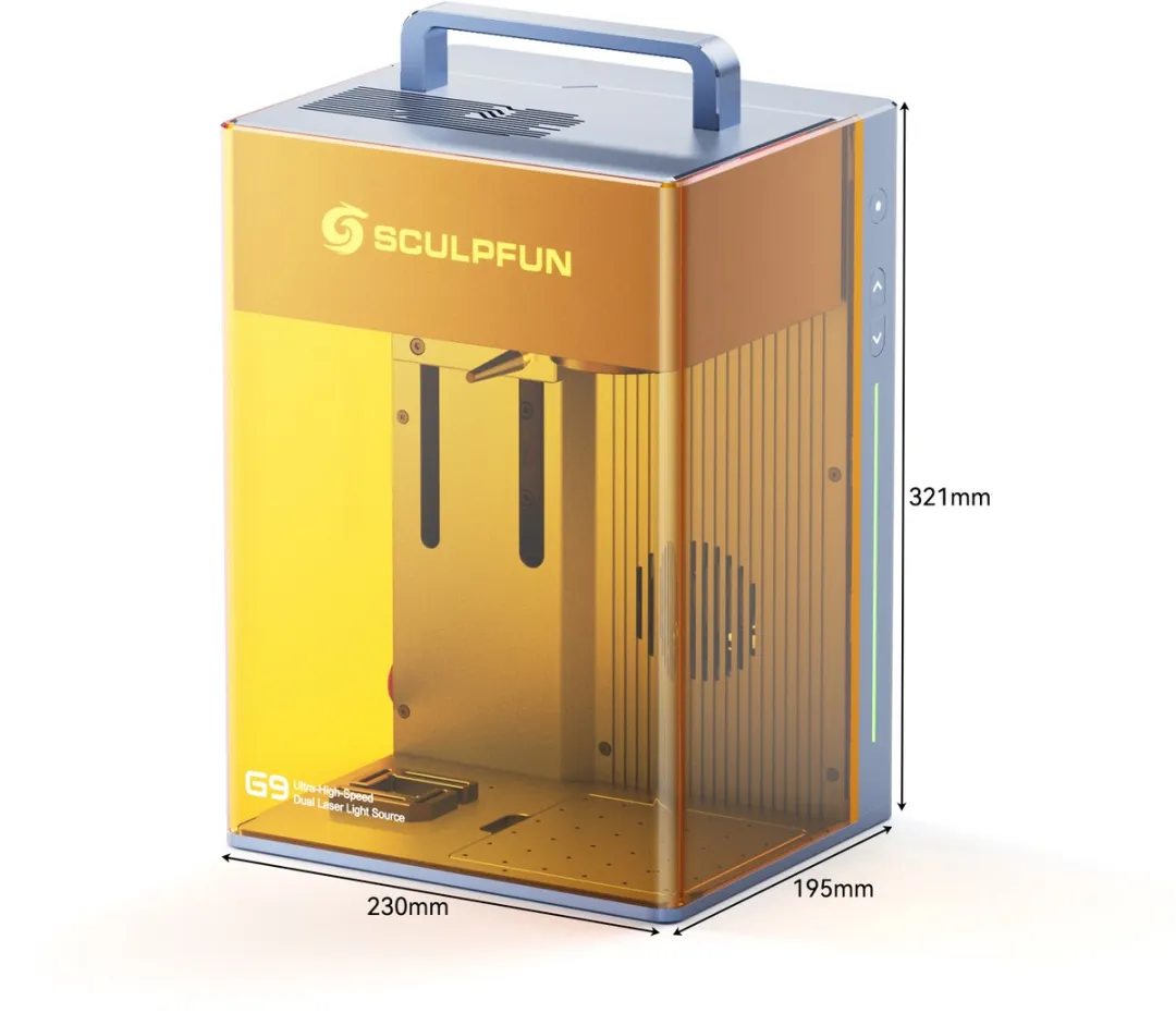 Sculpfun G9 Lasergraveerder 12W - 2W Infrarood & 10W Diode - 5000mm/s