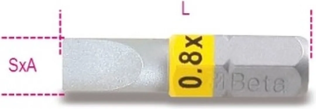 Beta 860LP 0,6X4,5mm Bit voor sleufschroeven