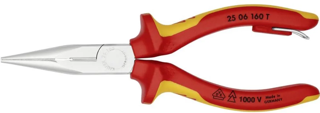Knipex 25 06 160 Platte rondbektang 160mm