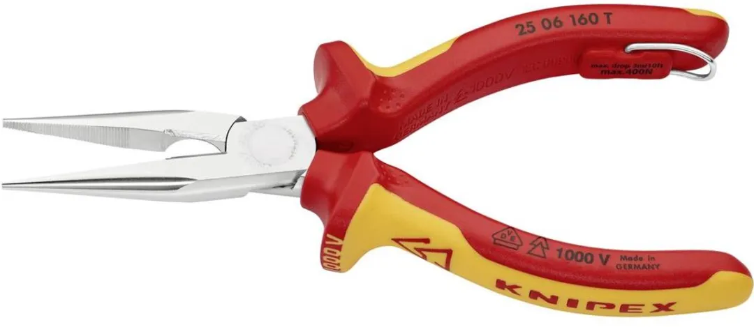 Knipex 25 06 160 Platte rondbektang 160mm