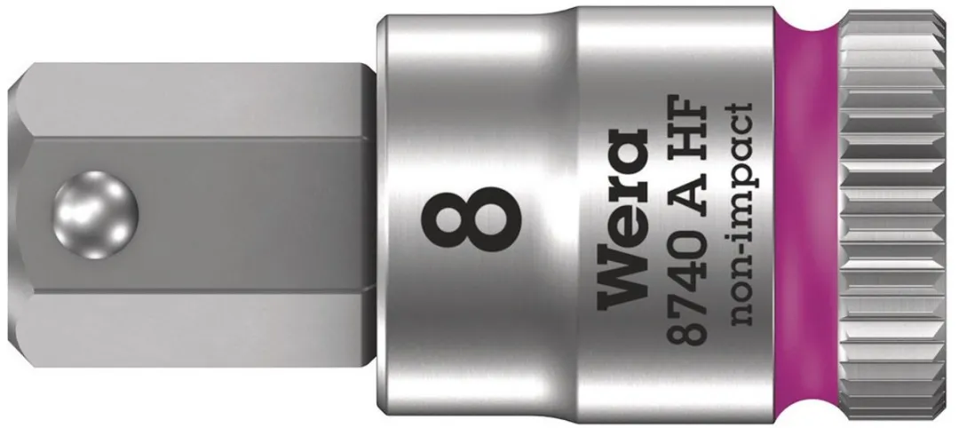 Wera 8740 Inbus Dopsleutel-bitinzet 8mm