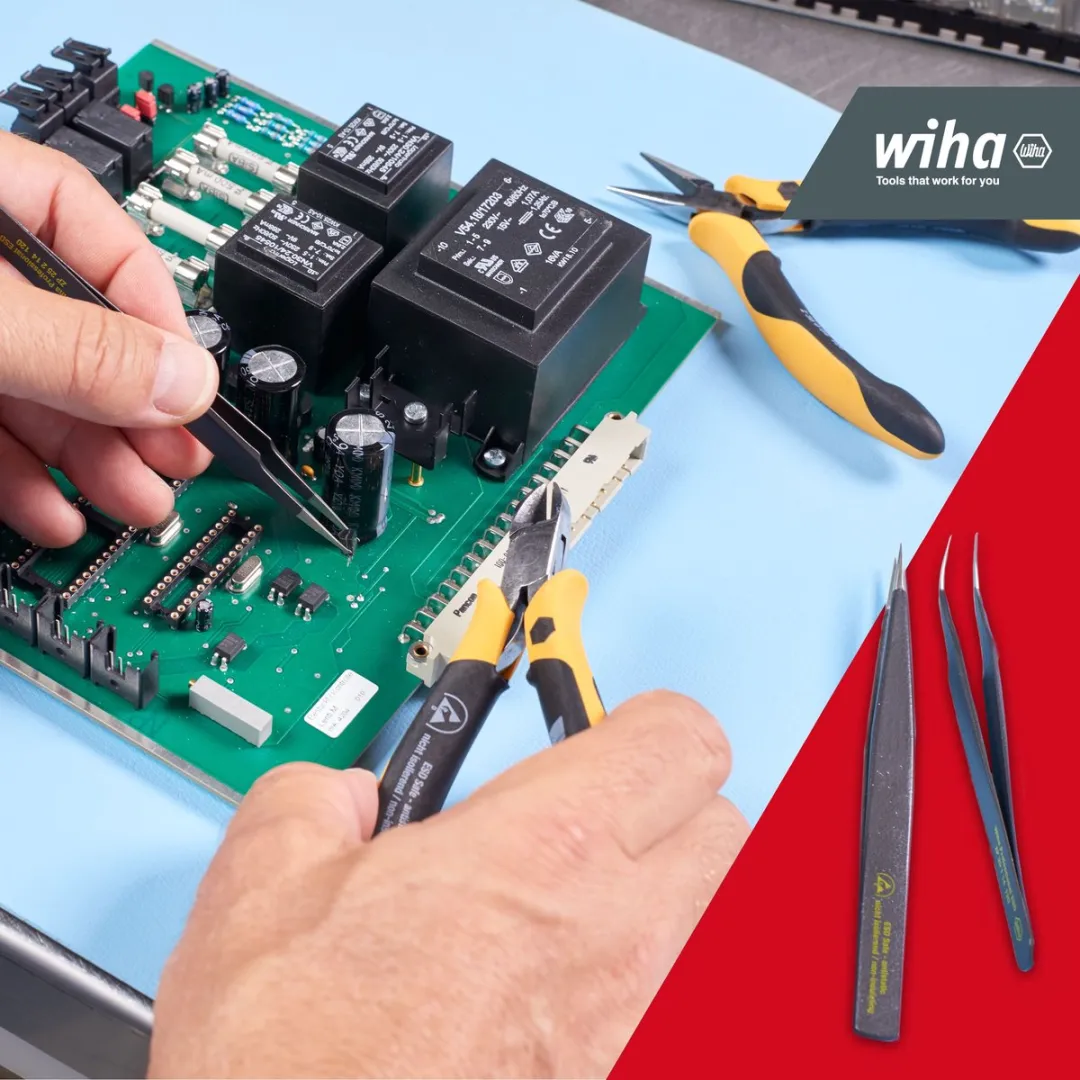 Wiha SMD-pincetset Professional ESD 5-delig - 32349