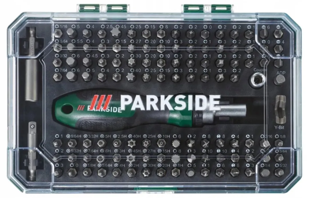 PARKSIDE 115-delige Bitset met Ratelschroevendraaier - 115 Stuks