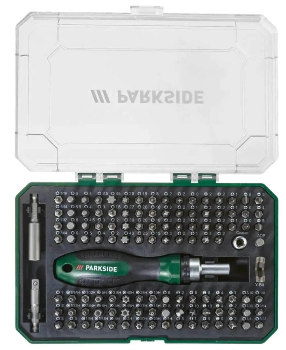 PARKSIDE 115-delige Bitset met Ratelschroevendraaier - 115 Stuks