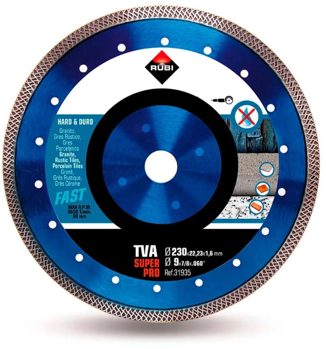 Rubi 31935 Diamantzaagblad 230x22,23mm - Keramiek/Natuursteen