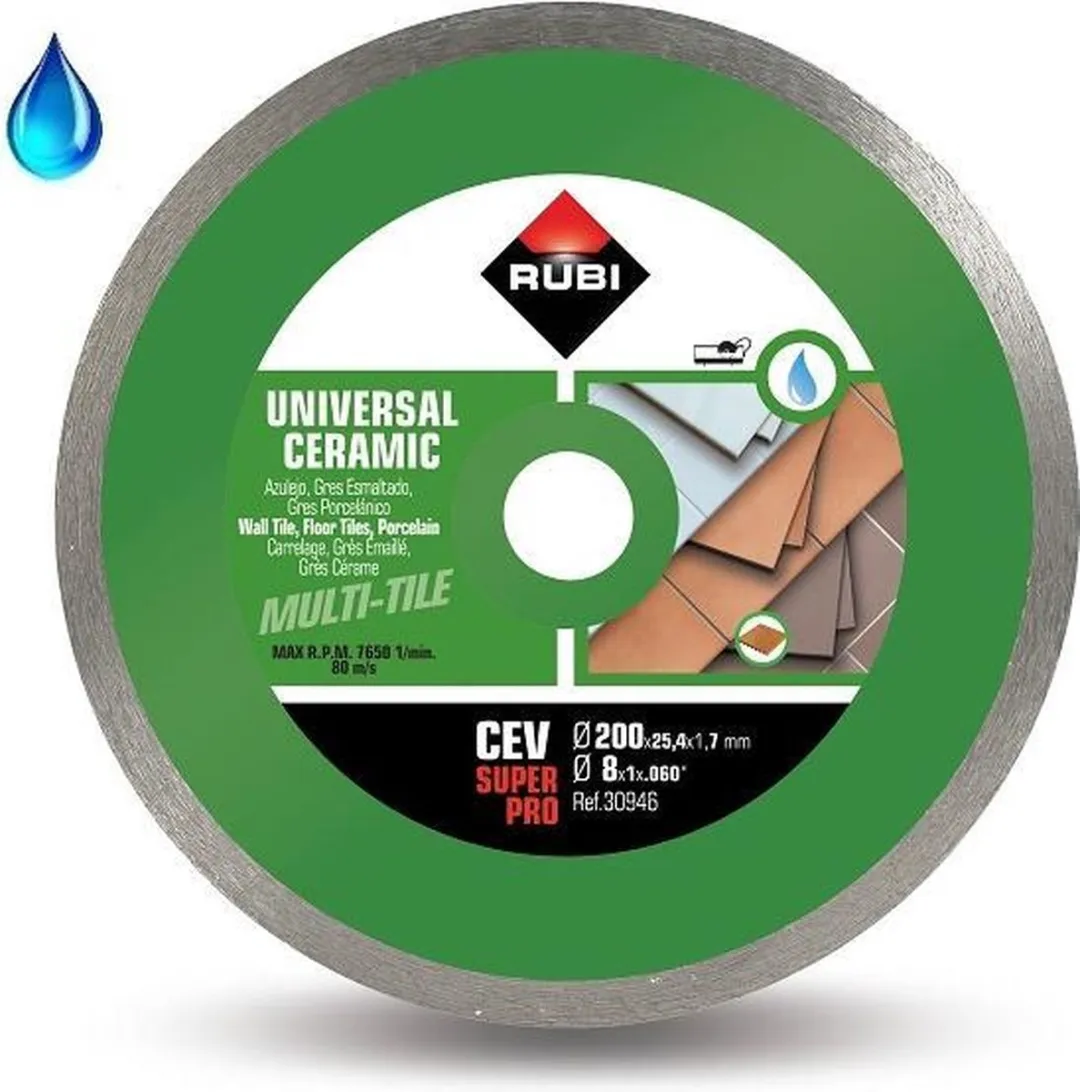 Rubi 30946 CEV Diamantzaagblad 200mm x 25,4mm