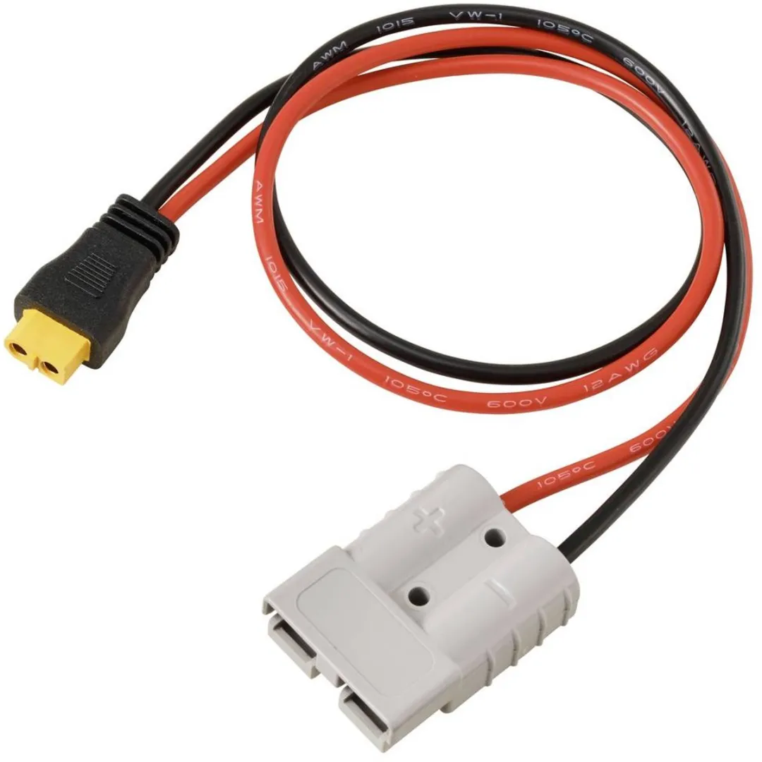Tru Components XT60 Accuaansluiting 0,5m TC-13619308 - Zwart/Rood