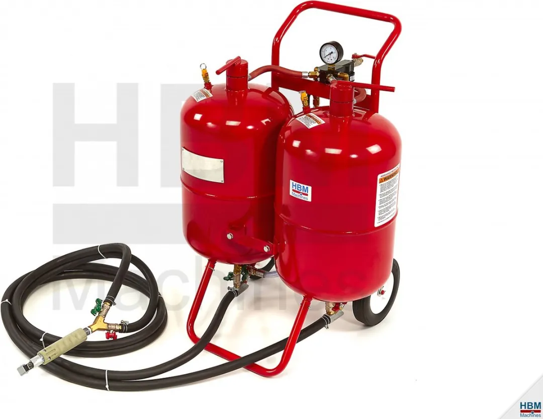 HBM Duo Soda Straalketel HBM Duo - 2x37L - 2,5m Slang