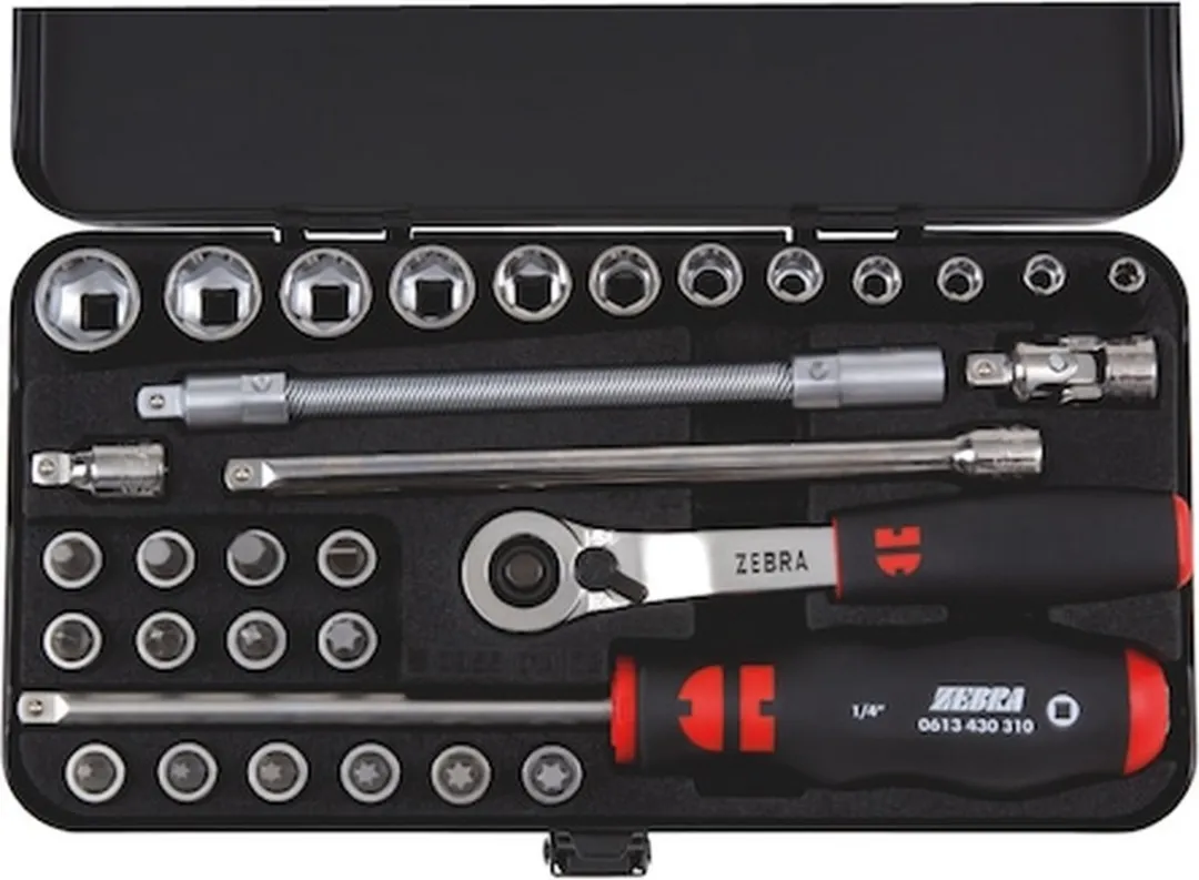 Würth 1/4 inch Dopsleutels Assortiment 32-delig