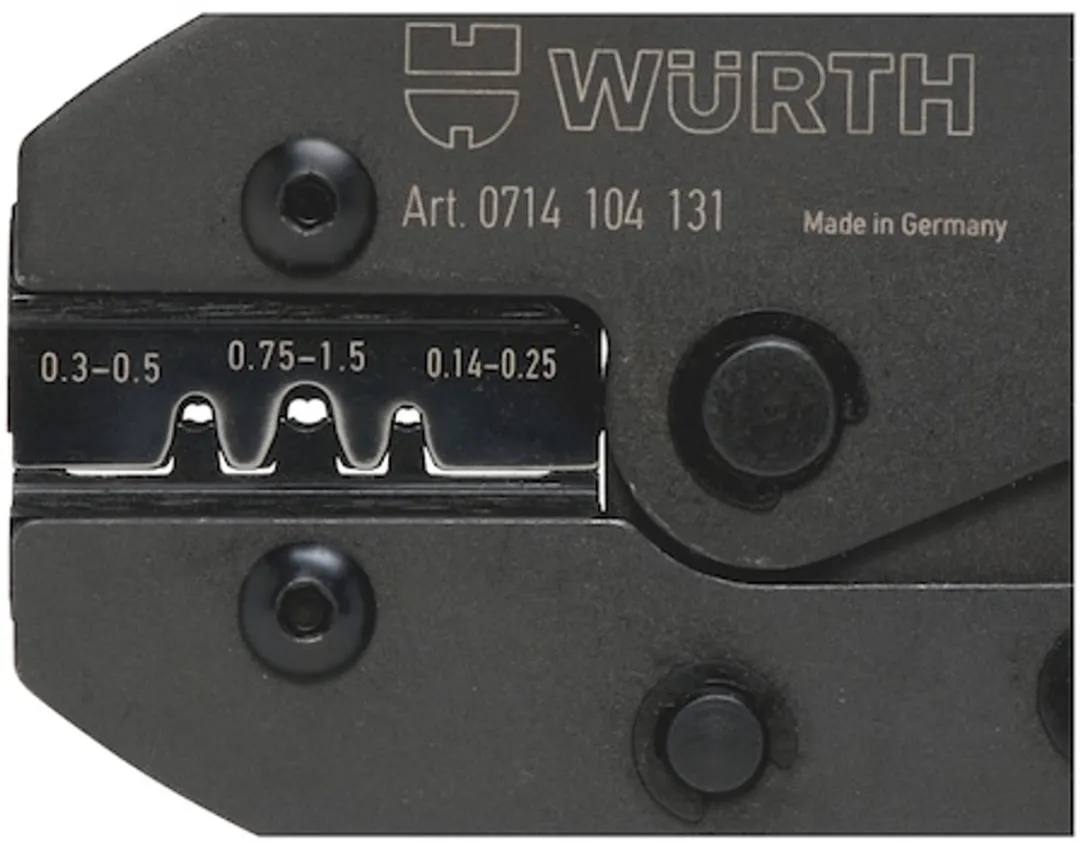 Würth 2C-Krimptang voor platte kabelverbinders - Zwart/Rood