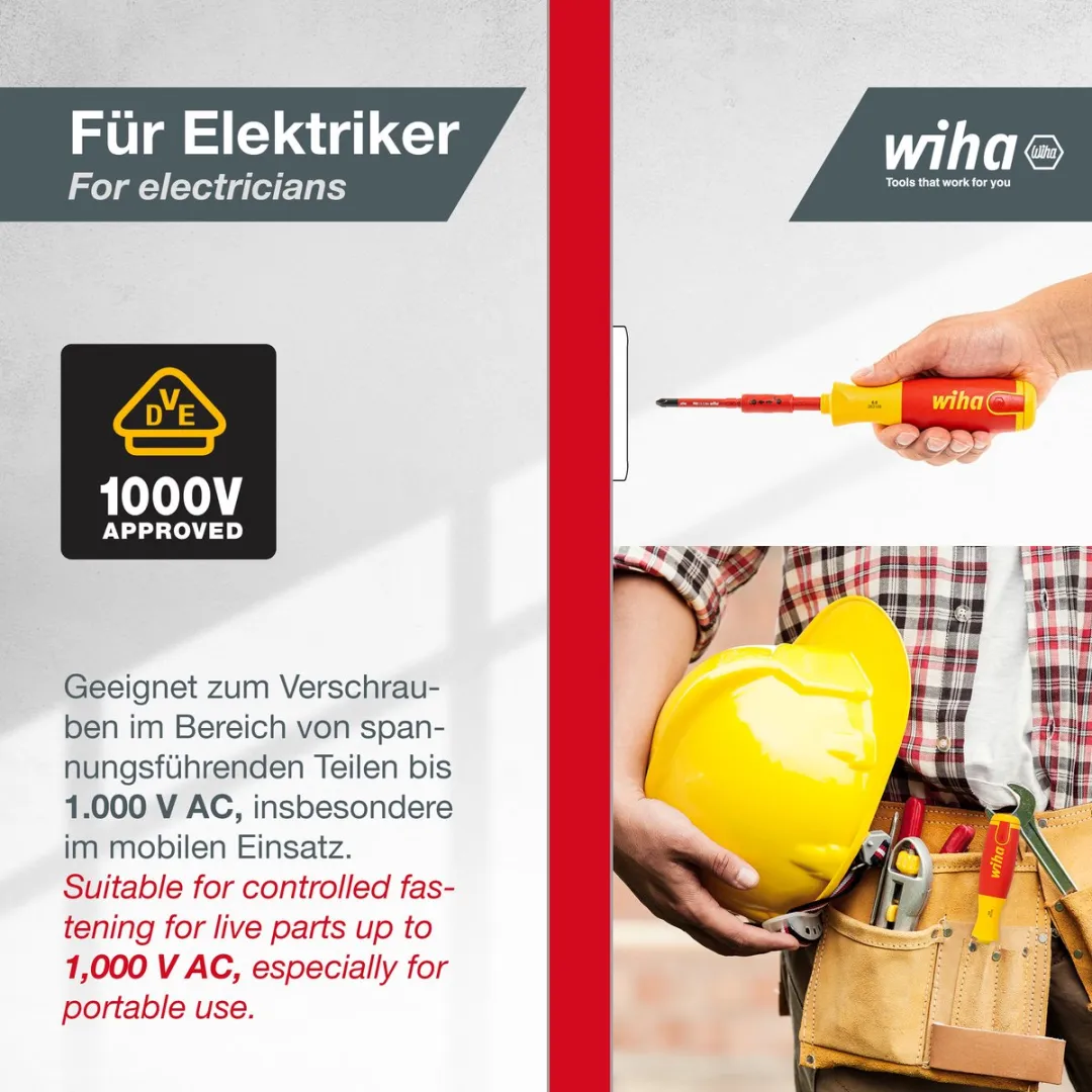 Wiha Schroevendraaier SlimBits PH 283109021 - 7 Stuks