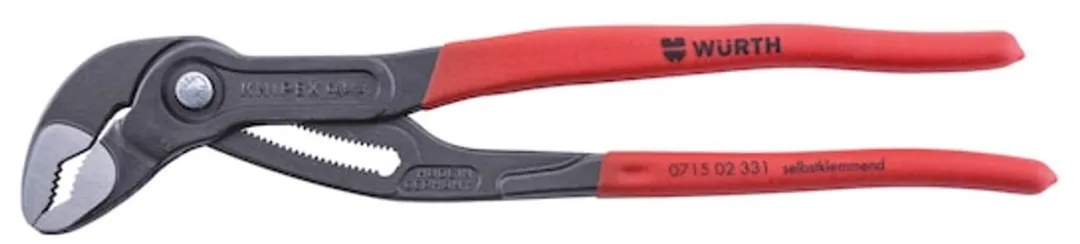 Würth Waterpomptang DIN ISO 8976 - Drukknopverstelling - Zwart/Rood