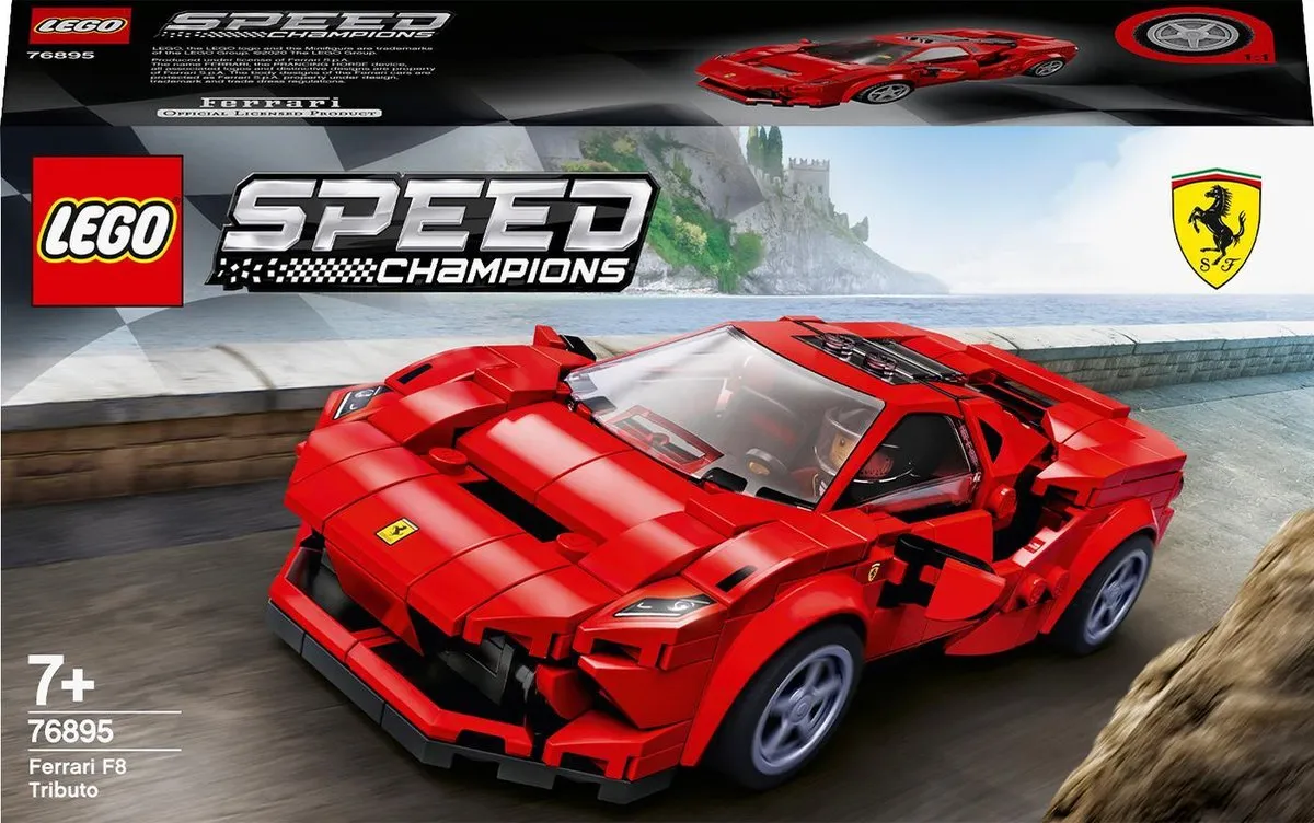 LEGO Speed Champions Ferrari F8 Tributo 76895 - 564 Stukken