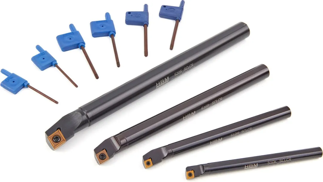HBM 4-delige Binnendraaibeitelset CCMT 06 - 10/12mm - Hout
