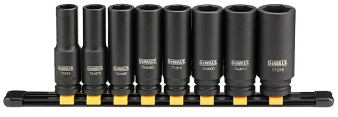 DeWalt Dopsleutelset 8-delig 1/2"