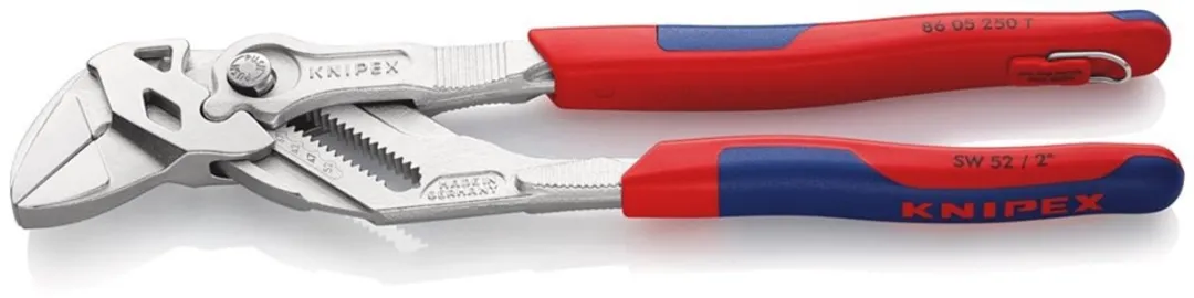 Knipex 8605250T Sleuteltang met borghaak 250mm