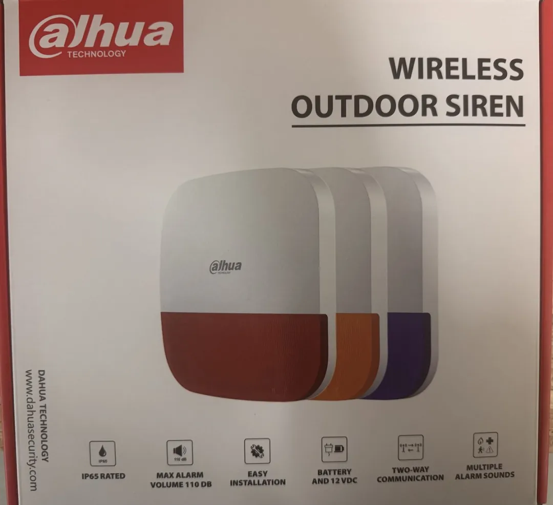 Dahua AirShield Buitensirene - Wit/Oranje