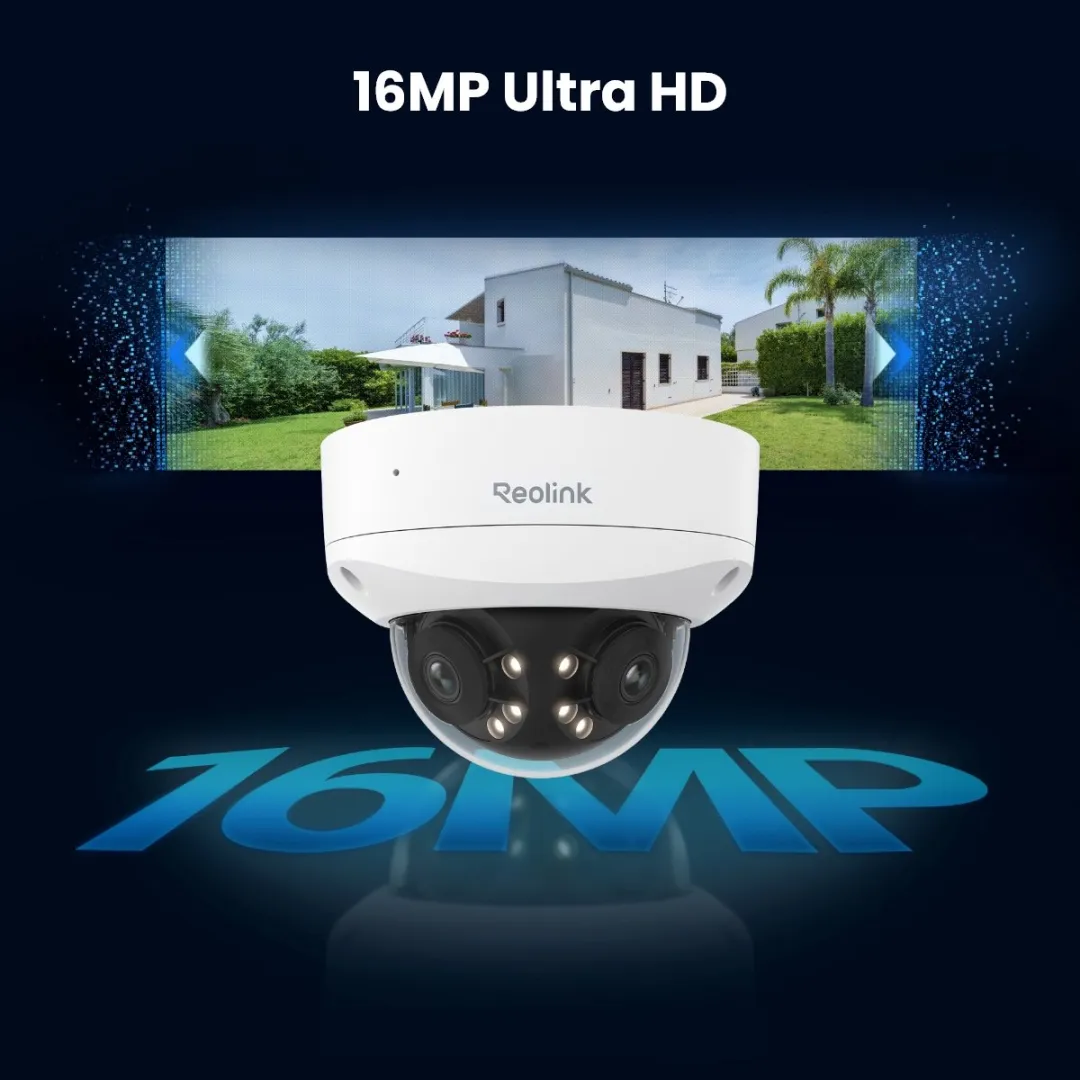 Reolink Duo 3V PoE 16MP Panoramacamera - Wit