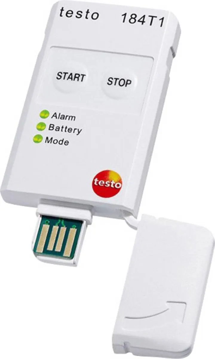 Testo 184 T1 Temperatuur Datalogger -35 tot +70°C