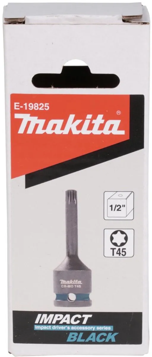 Makita E-19825 Slagmoerdoos 1/2" T45 - Zwart