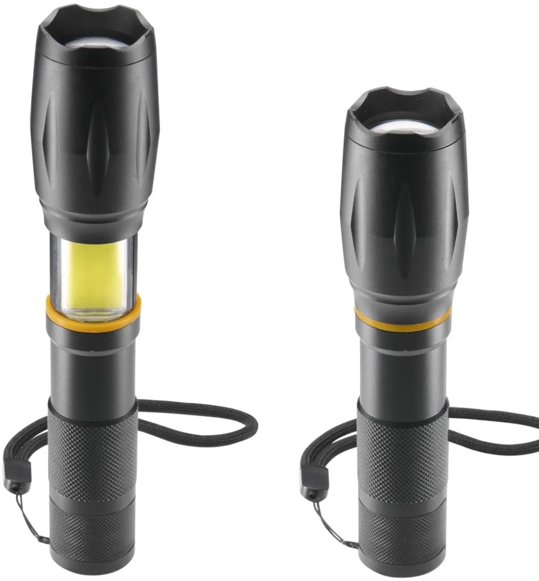 Hama W200 LED-Zaklamp - COB Zoom - Zwart