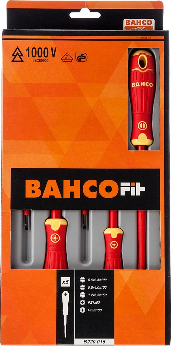 Bahco B220.015 Schroevendraaierset 6-delig
