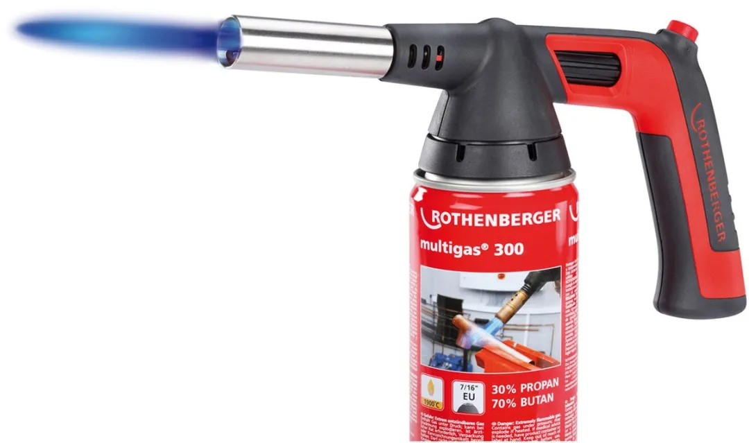 Rothenberger Rofire 4 Piezo Multigas 300 Set - 7/16" EU