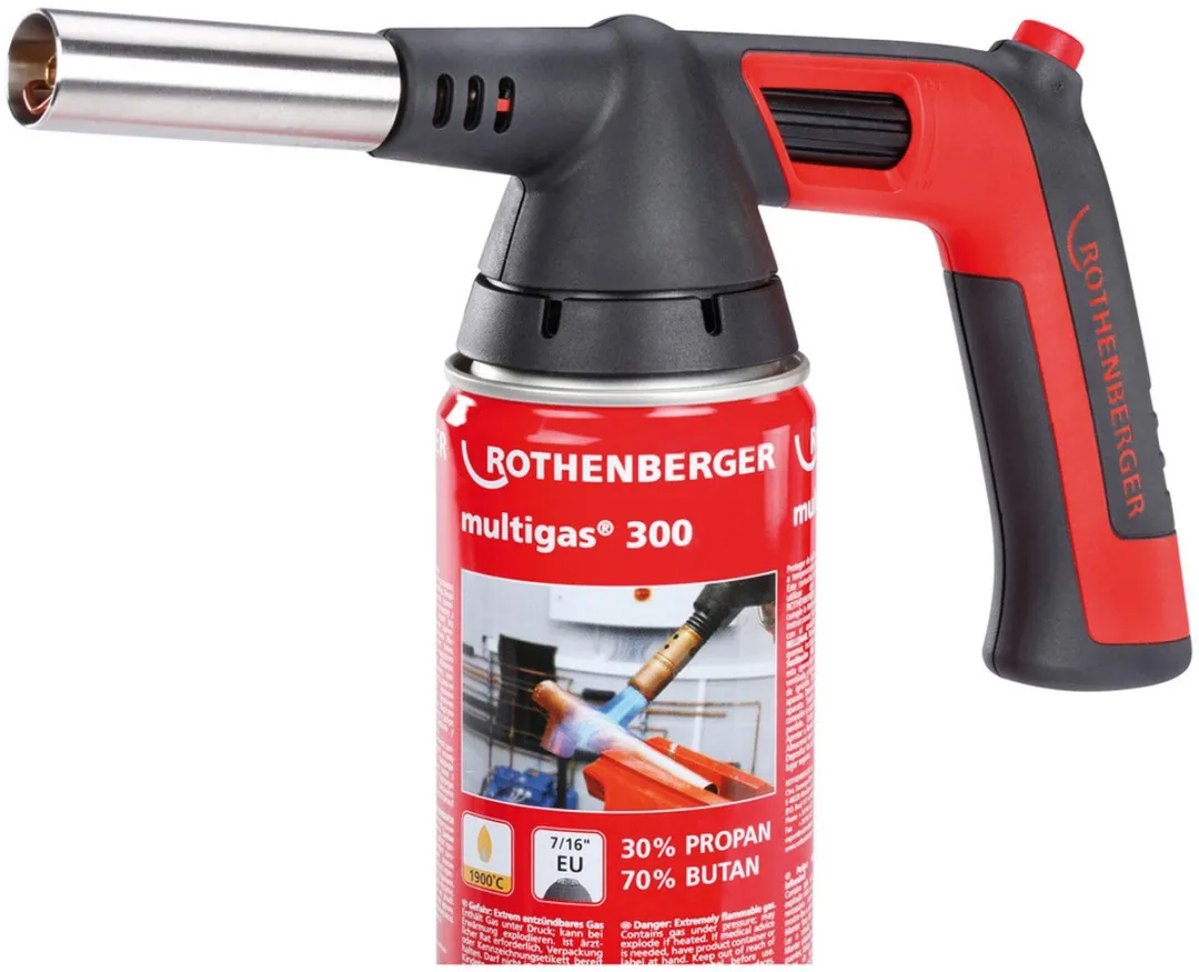 Rothenberger Rofire 4 Piezo Multigas 300 Set - 7/16" EU