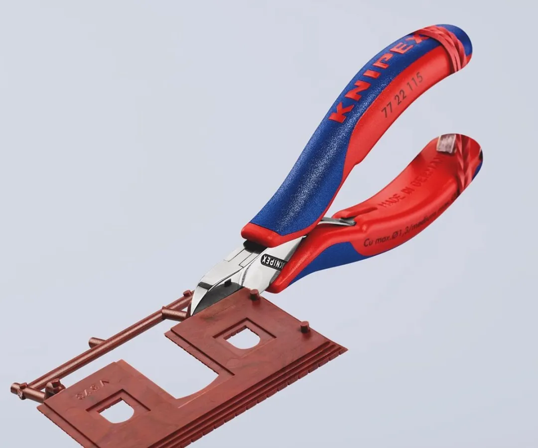 Knipex 77 22 115 Zijsnijtang Ronde kop 115mm - afbeelding 6 van 6
