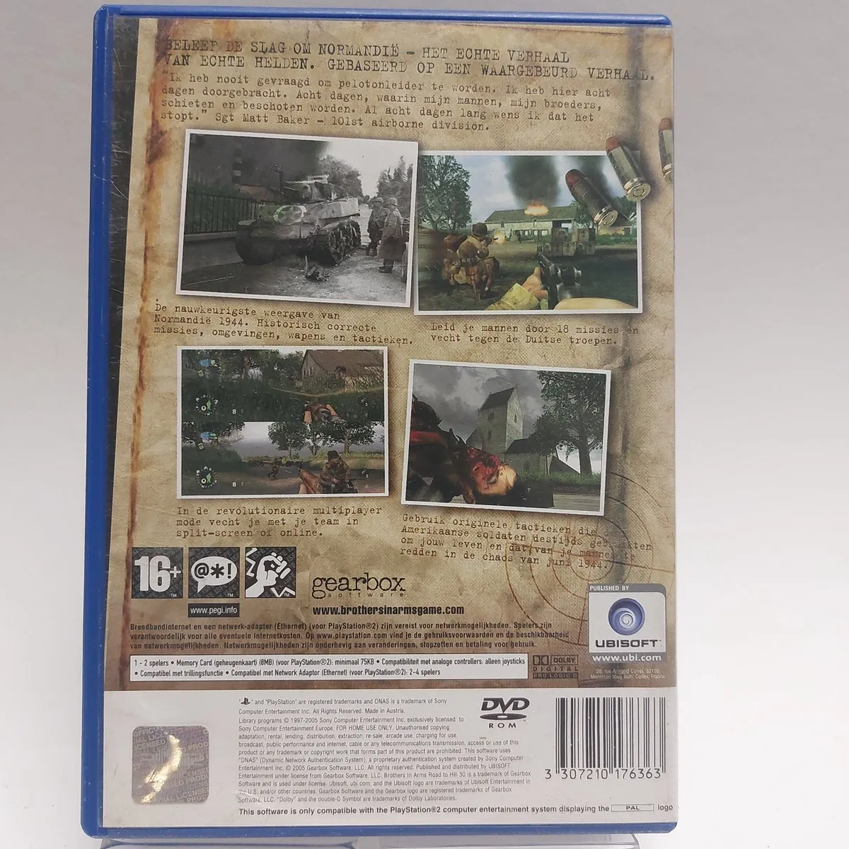 Ubisoft Brothers In Arms - Road To Hill 30 PS2 Game
