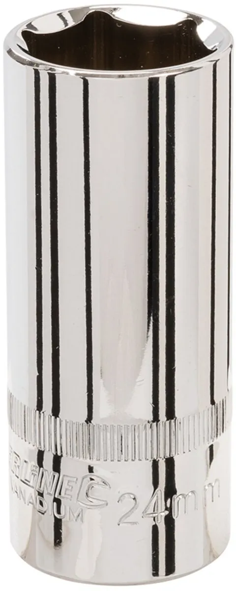 Silverline Diepe zeskantdop 24mm - Metrisch