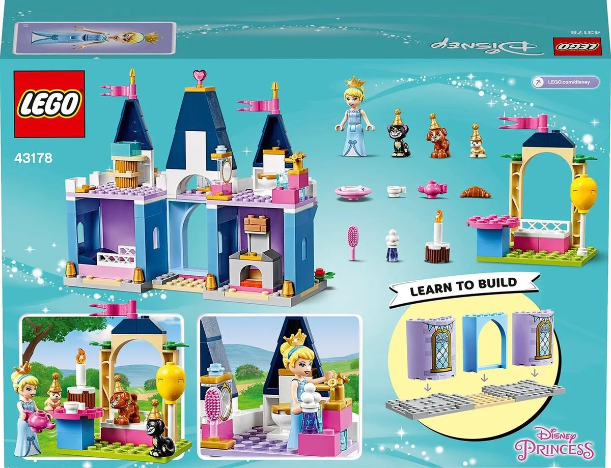 LEGO Disney Princess Kasteelfeest van Assepoester 43178 - 168 Stukken