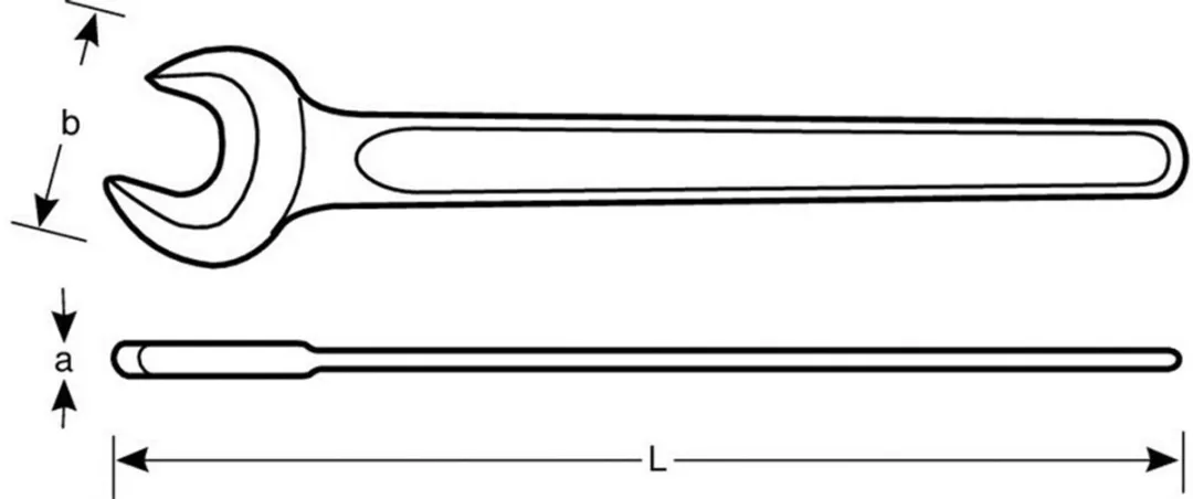 Bahco 894M-36 Steeksleutel 36mm - Zwart