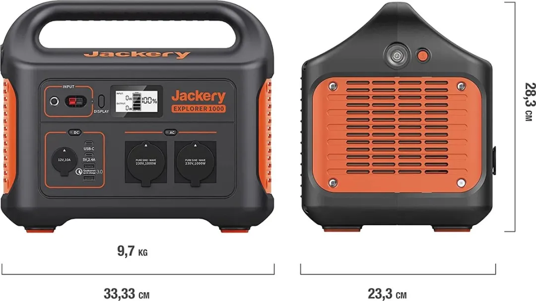 Jackery Explorer 1000 - Draagbare Powerstation - Solar Generator - kamperen - off-grid survival - 230V Power Station