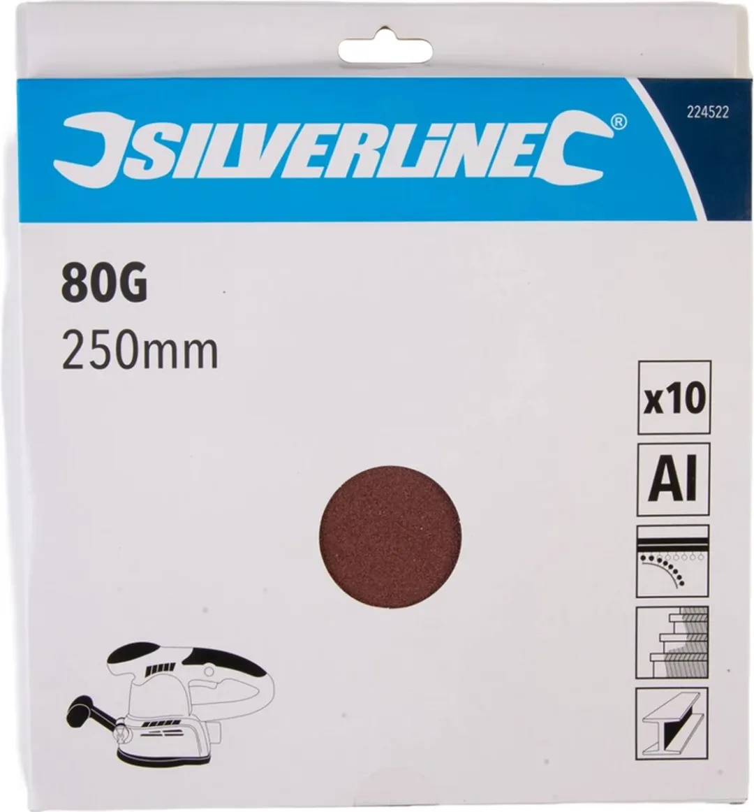 Silverline Klittenband Schuurschijven 250mm