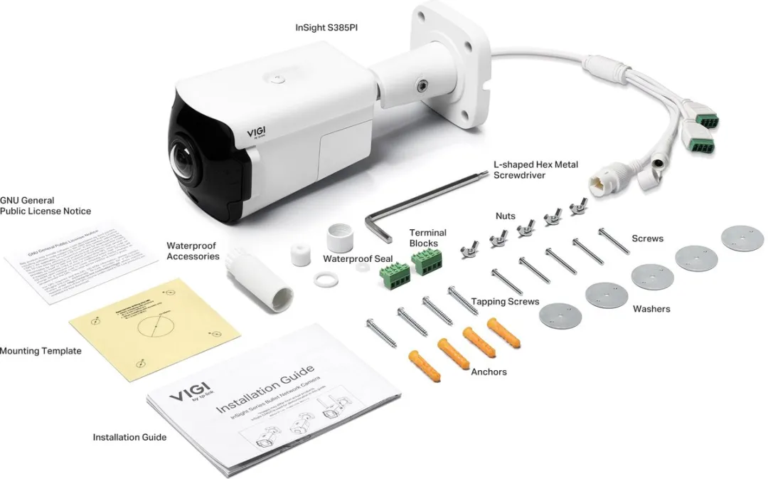 TP-Link INSIGHT S385PI Beveiligingscamera - 4mm Lens - Wit