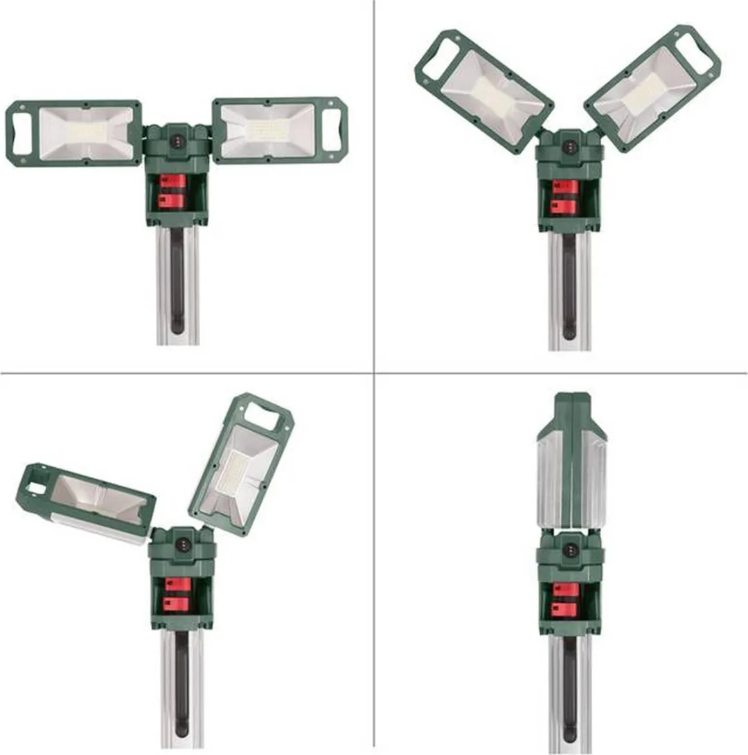 Metabo BSA 18 LED 5000 Duo-S Accu-Bouwlamp - Groen/Zwart/Zilver