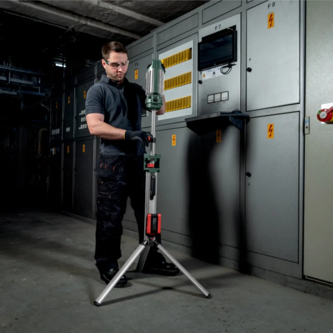 Metabo BSA 18 LED 5000 Duo-S Accu-Bouwlamp - Groen/Zwart/Zilver