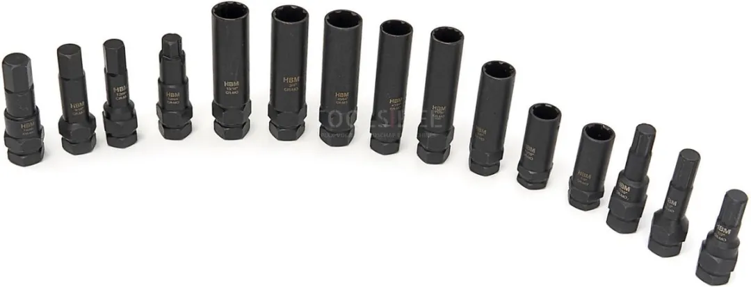 HBM Kracht Wielslot Demontageset 16-delig - 27mm