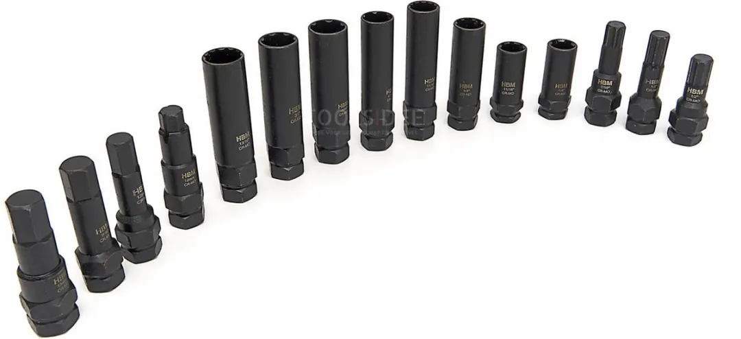 HBM Kracht Wielslot Demontageset 16-delig - 27mm