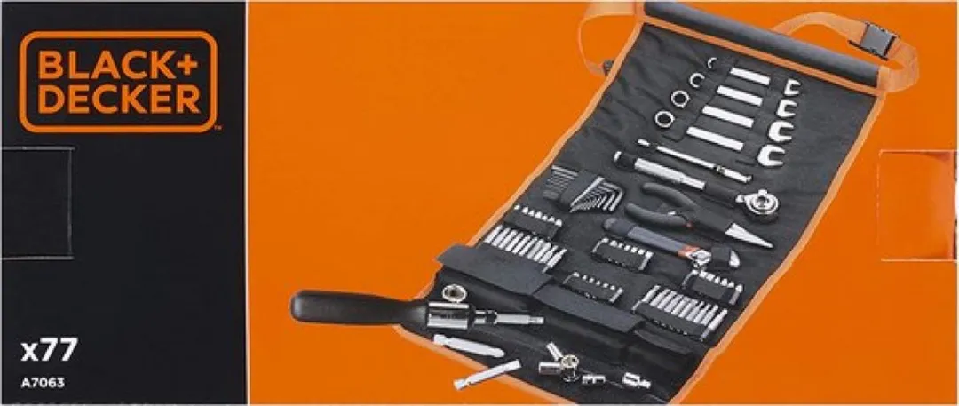 BLACK+DECKER 76-delige Montageset - Oranje/Zwart - afbeelding 4 van 4