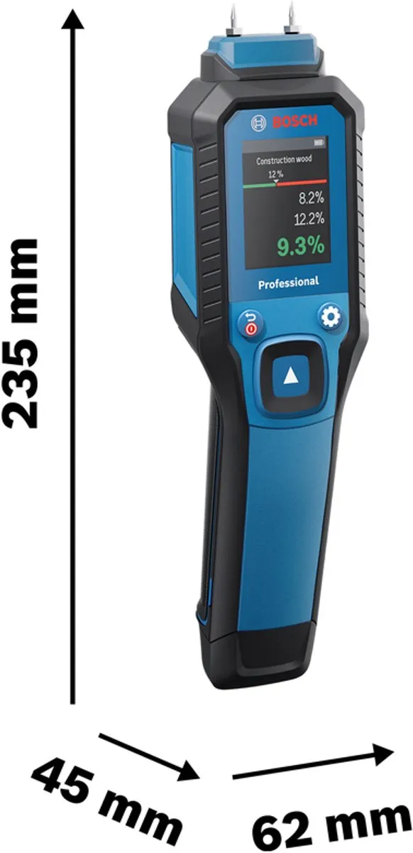 Bosch Professional GMP 1-13 Materiaalvochtmeter - Grijs/Blauw