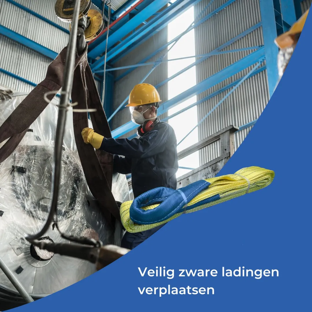 TETRA Hijsband 3 Ton - 3m - Geel - afbeelding 6 van 6