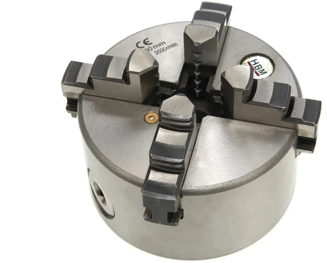 HBM Zelfcentrerende 4-Klauwplaat 125mm - Zilver
