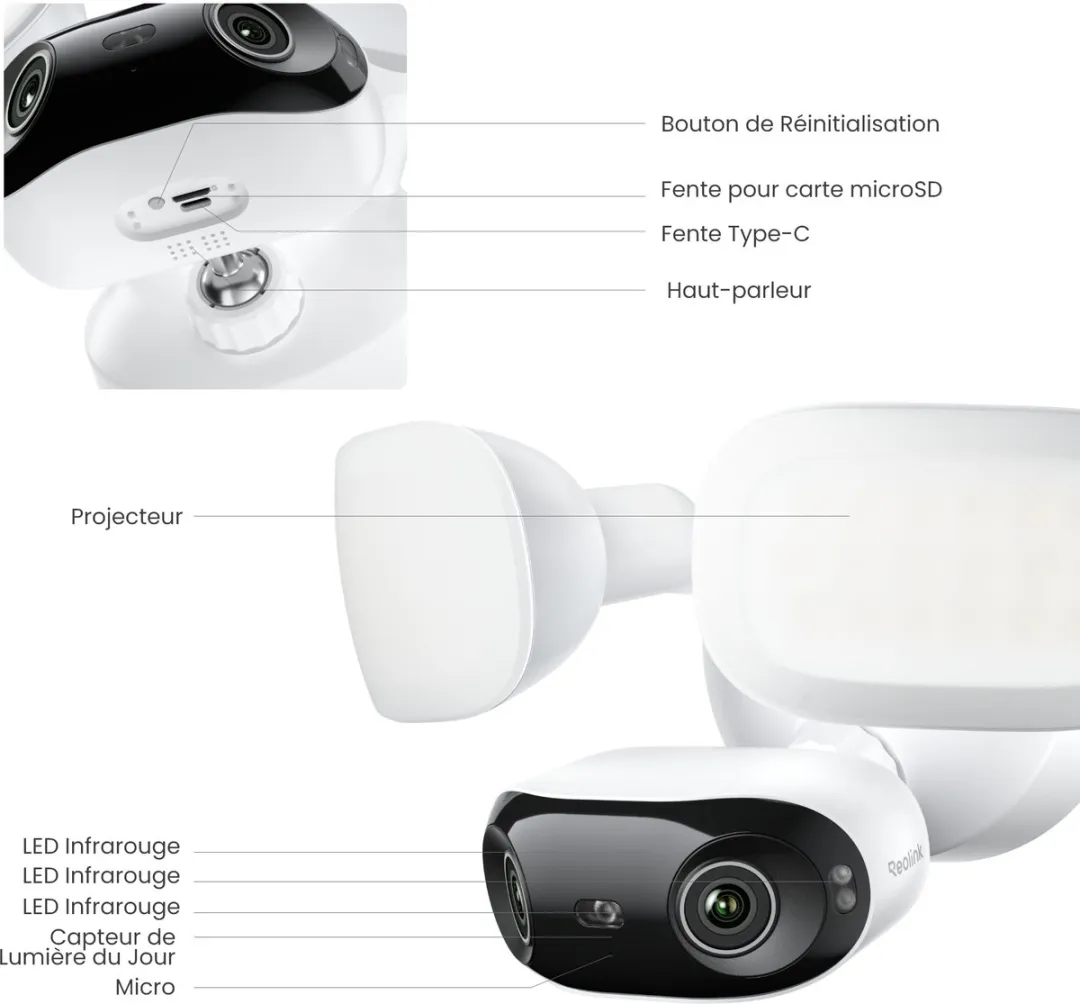 Reolink Elite Floodlight WiFi 4K Camera - 3000 Lumen - Wit - afbeelding 6 van 6