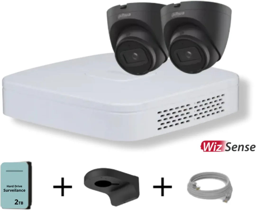 Dahua WizSense Cameraset 4K NVR 2TB