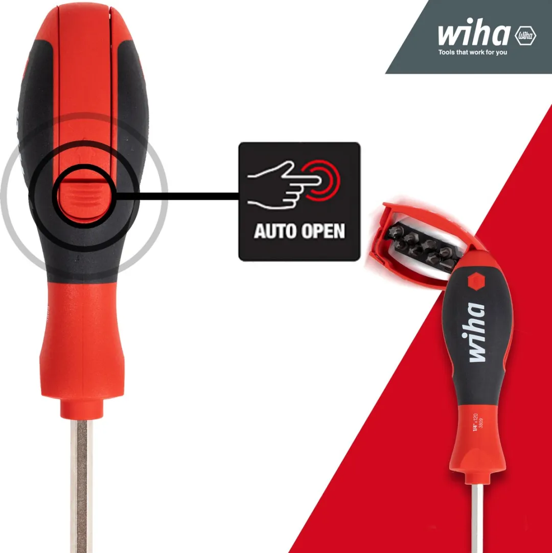 Wiha Magazine SB38090101 Werkplaats Bitschroevendraaierset - 1/4" - 9-delig