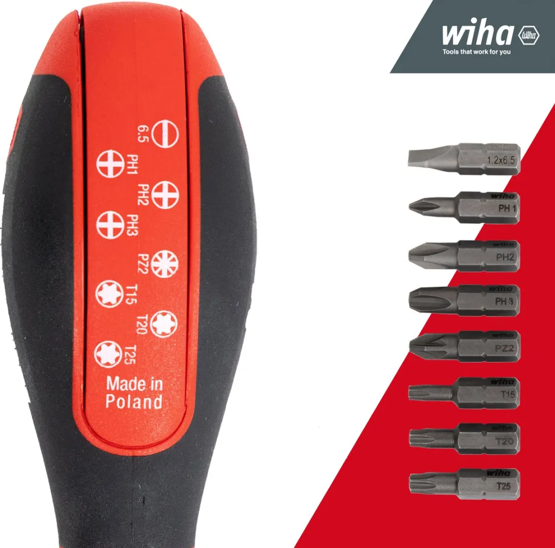 Wiha Magazine SB38090101 Werkplaats Bitschroevendraaierset - 1/4" - 9-delig